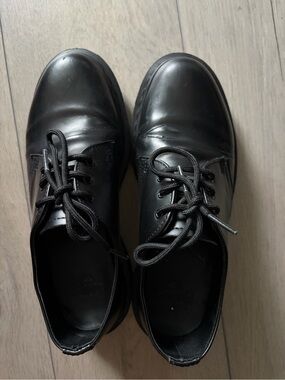 Dr. Martens Black Leather Derby Shoes